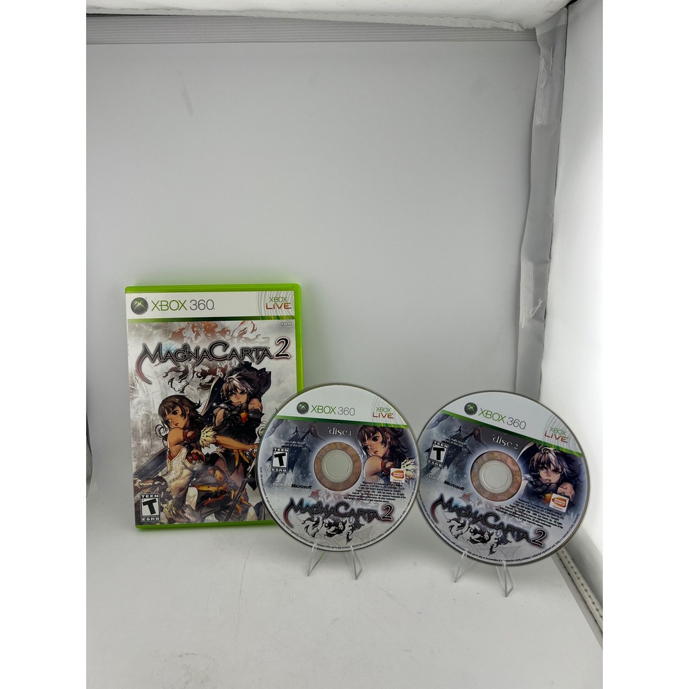 MagnaCarta 2 Xbox 360 Microsoft 2009 Bandai Namco RPG 2-Disc Set NTSC T-Teen